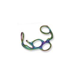 Rainbow-Colored Barber Ring Bracelet