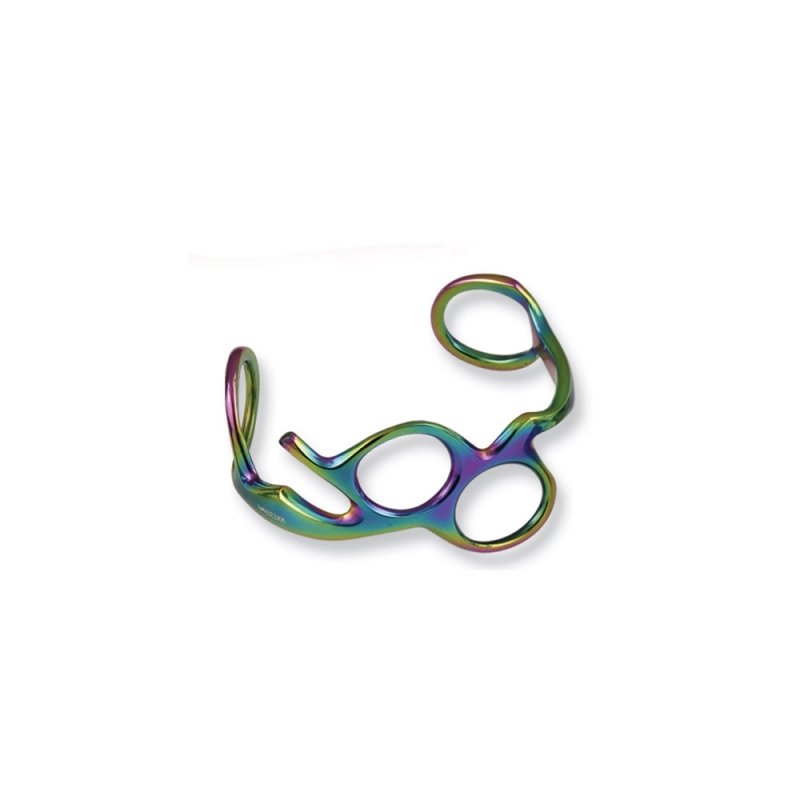 Rainbow-Colored Barber Ring Bracelet