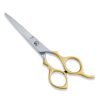 Gold Handle Hair Cutting Scissor
