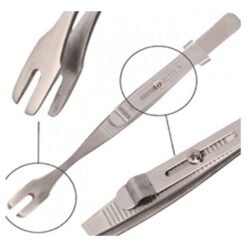 Alternative view of U CUT TWEEZER 5 inch With 1MM HOLE