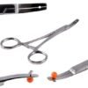 DERMAL HOLDING FLAT CURVED FORCEPS