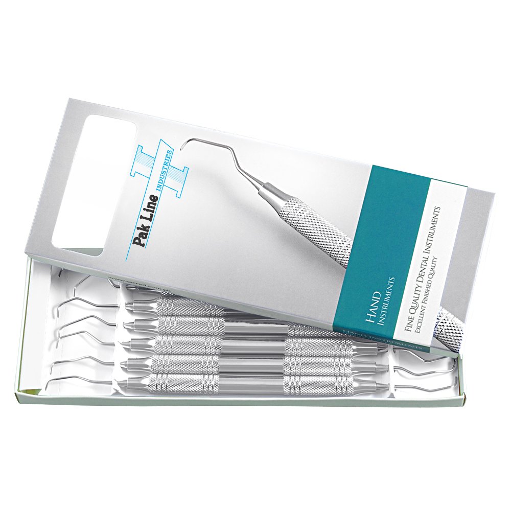 Pak Line Gracey Curettes Set Periodontal Scaling Root Planing Kit