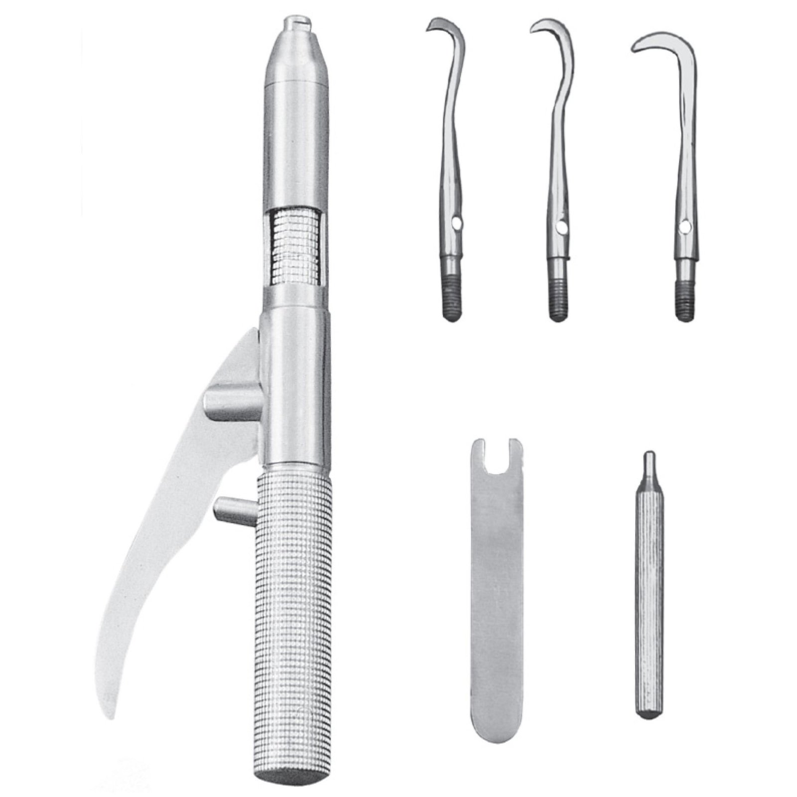 gun type automatic dental crown remover set pak line industries