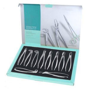 dental extracting forceps set 10 pcs kit pak line industries