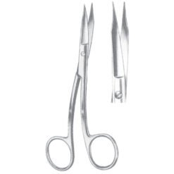 Pak Line Manufacturer Gum Scissors Curved Saw Edge Serrated