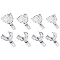 solid full denture dental impression trays set 8 pcs pak line