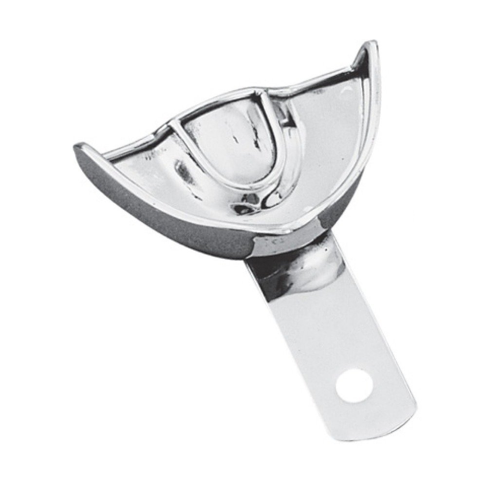 solid upper edentulous dental impression tray pak line industries
