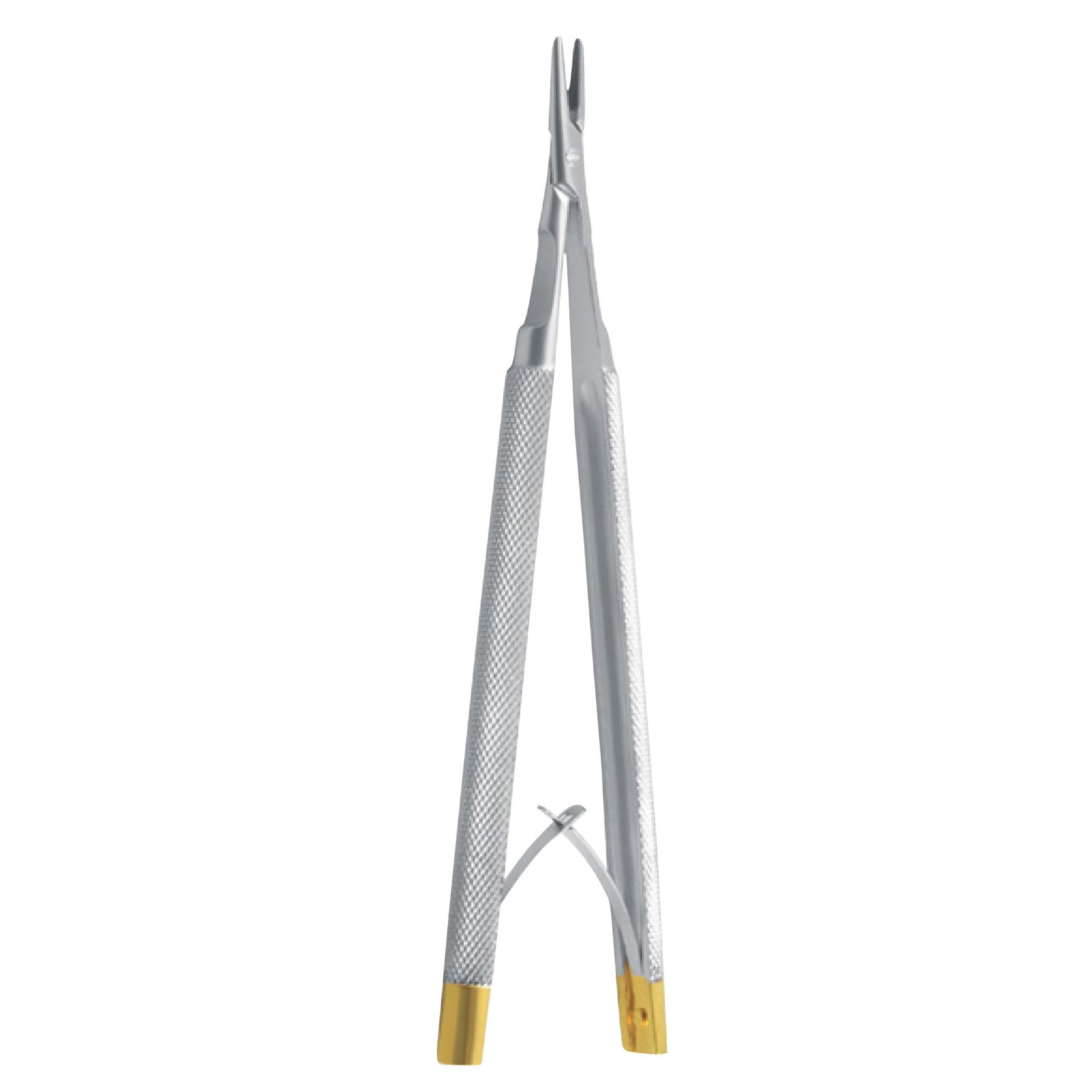castroviejo needle holder tungsten carbide gold handle microsurgical suturing instrument pak line industries