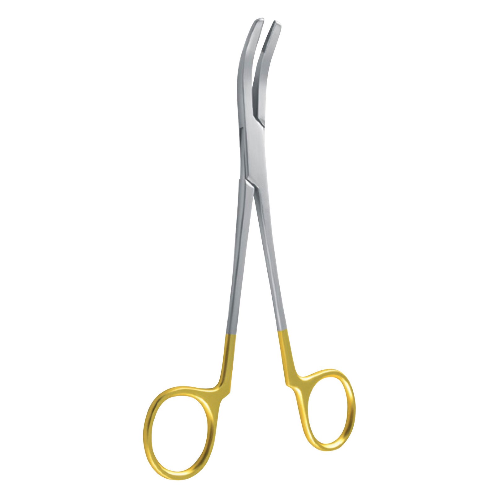 crown gripper forceps curved tungsten carbide gold handle dental prosthodontic restorative instrument pak line industries