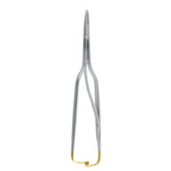 arruga needle holder tungsten carbide gold handle ophthalmic microsurgical suturing instrument pak line industries