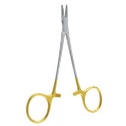 baumgartner-hegar needle holder tungsten carbide gold handle surgical orthopedic suturing instrument pak line industries