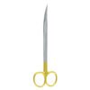 curved kelly scissors tungsten carbide gold handle dental surgical instrument pak line industries