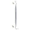 double ended serrated bone compactor stainless steel dental grafting instrument pak line industries