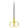 goldman-fox gum scissors tungsten carbide gold handle dental surgical instrument pak line industries