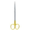 straight metzenbaum scissors tungsten carbide gold handle surgical dissection instrument pak line industries