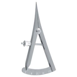 straight castroviejo caliper stainless steel surgical dental measuring instrument pak line industries