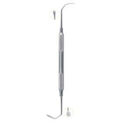 anatomical s-curve double ended sinus lift instrument stainless steel membrane elevator pak line industries