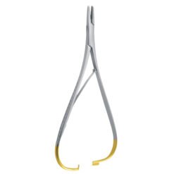 standard mathieu needle holder tungsten carbide gold handle dental surgical instrument pak line industries