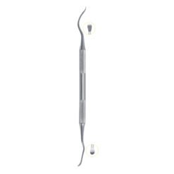 serrated and smooth double ended sinus lift instrument stainless steel membrane elevator pak line industries