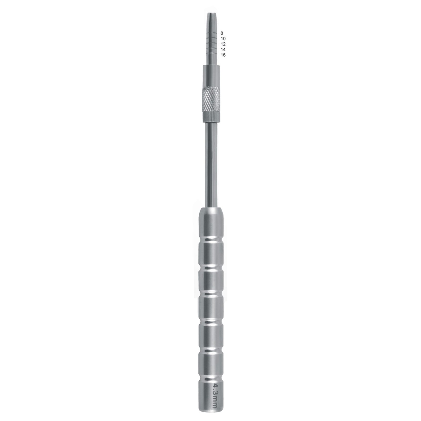 straight graduated convex osteotome stainless steel dental implant surgical instrument pak line industries