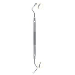 spoon shaped double ended sinus lift instrument stainless steel membrane elevator pak line industries