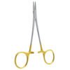 halsey mini needle holder tungsten carbide gold handle dental plastic surgical suturing instrument pak line industries