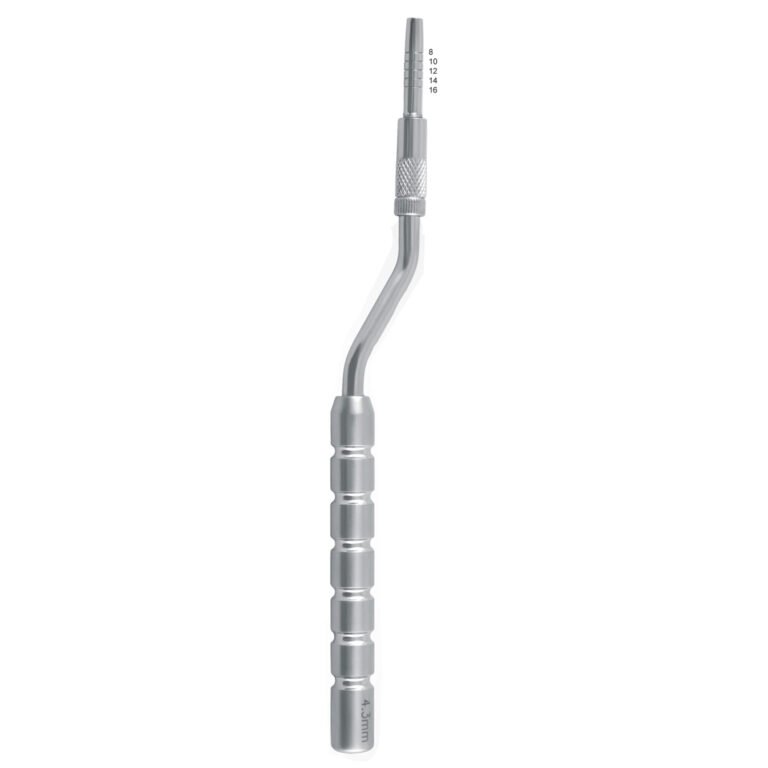 bayonet graduated convex osteotome stainless steel dental implant surgical instrument pak line industries