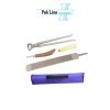 farrier kit 14 inch hoof nipper double sided rasp banana handle hoof knife set blue pouch pak line industries