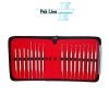 gold foil instruments kit precision dental restoration tools set in zippered case pak line industries