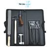 farrier tool kit complete black stainless steel hoof care set with zip wallet pak line industries