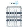 Titanium Tip Curettes Set of 5 with Stainless Steel Sterilization Cassette by Pak Line Industries