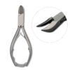 nail nipper concave smooth handles 14cm heavy duty podiatry chiropody thick nail cutter double spring pak line industries