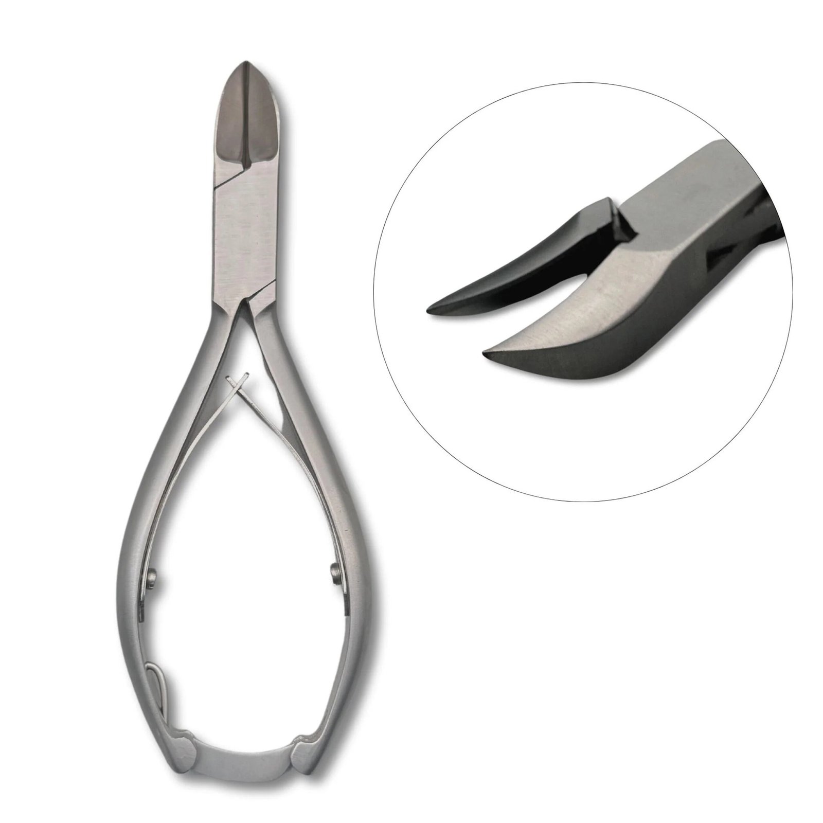 nail nipper concave smooth handles 14cm heavy duty podiatry chiropody thick nail cutter double spring pak line industries