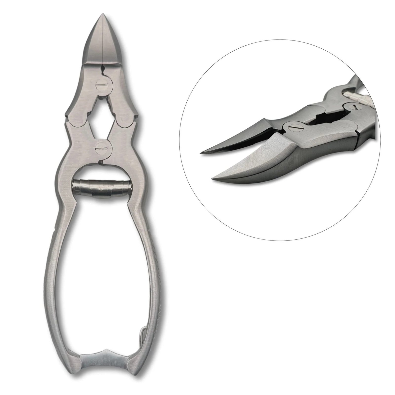 cantilever nipper concave angled podiatry instruments heavy duty double action toenail cutter pak line industries