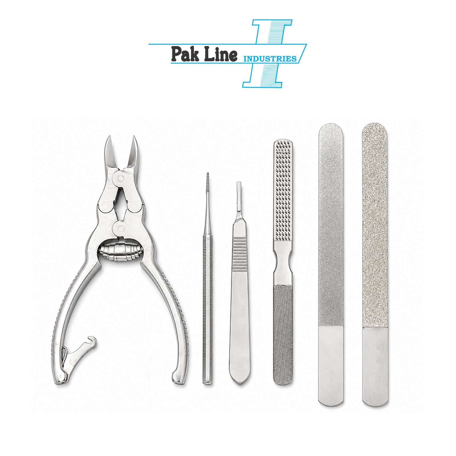 podiatry instruments set 1 mobile foot care set 15cm dual action cantilever clippers blacks file scalpel handle pak line industries
