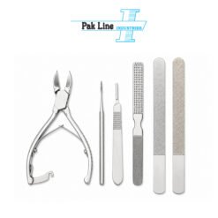 podiatry instruments set 3 mobile foot care set 14.5cm leaf spring clippers blacks file scalpel handle pak line industries