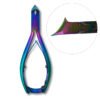 titanium nail clippers full head 14cm rainbow coated heavy duty podiatry chiropody thick nail cutter pak line industries