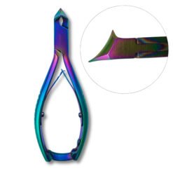 titanium nail clippers full head 14cm rainbow coated heavy duty podiatry chiropody thick nail cutter pak line industries