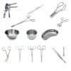 basic delivery set 19 piece gynecology obstetrics surgical instruments and holloware pak line industries