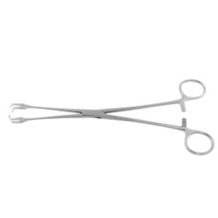 schroeder uterine vulsellum forceps straight curved 2x2 teeth cervical traction surgical stainless steel pak line industries