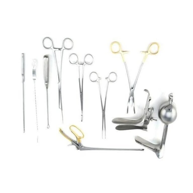 comprehensive gynecology instrument set surgical stainless steel minor pelvic procedure kit pak line industries
