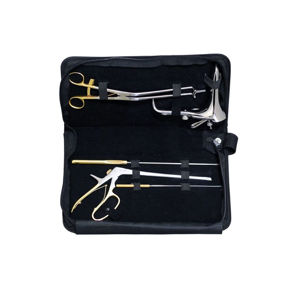 soft tissue biopsy instrument kit 8.5 inch punch endocervical speculum curette surgical stainless steel pak line industries