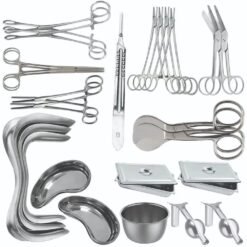 25 pieces basic delivery set gynecology obstetrics stainless steel delivery kits medical surgical instruments pak line industries