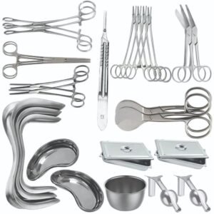 25 pieces basic delivery set gynecology obstetrics stainless steel delivery kits medical surgical instruments pak line industries