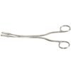 overstreet endometrial polyp forceps 9 inch curved shanks fenestrated jaws gynecological surgical stainless steel pak line industries