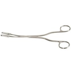 overstreet endometrial polyp forceps 9 inch curved shanks fenestrated jaws gynecological surgical stainless steel pak line industries