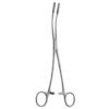 fletcher van doren uterine polyp sponge holding forceps 9.5 inch 24.1 cm curved fenestrated jaws surgical stainless steel pak line industries