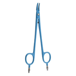 artery sealer 16 cm curved bipolar electrosurgical vessel sealing forceps blue insulated pak line industries