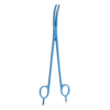 bipolar artery sealer 26cm curved bipolar electrosurgical vessel sealing forceps blue insulated pak line industries