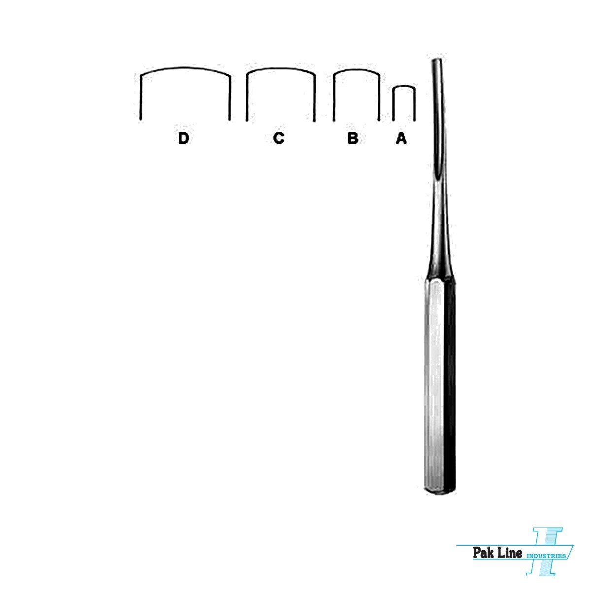 Bruns Bone Curette - Art # PLI-3263 - Pak Line Industries